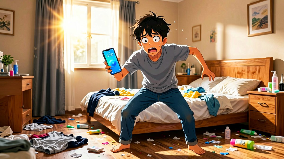猛然惊醒——距离上班已经迟到两个半小时！