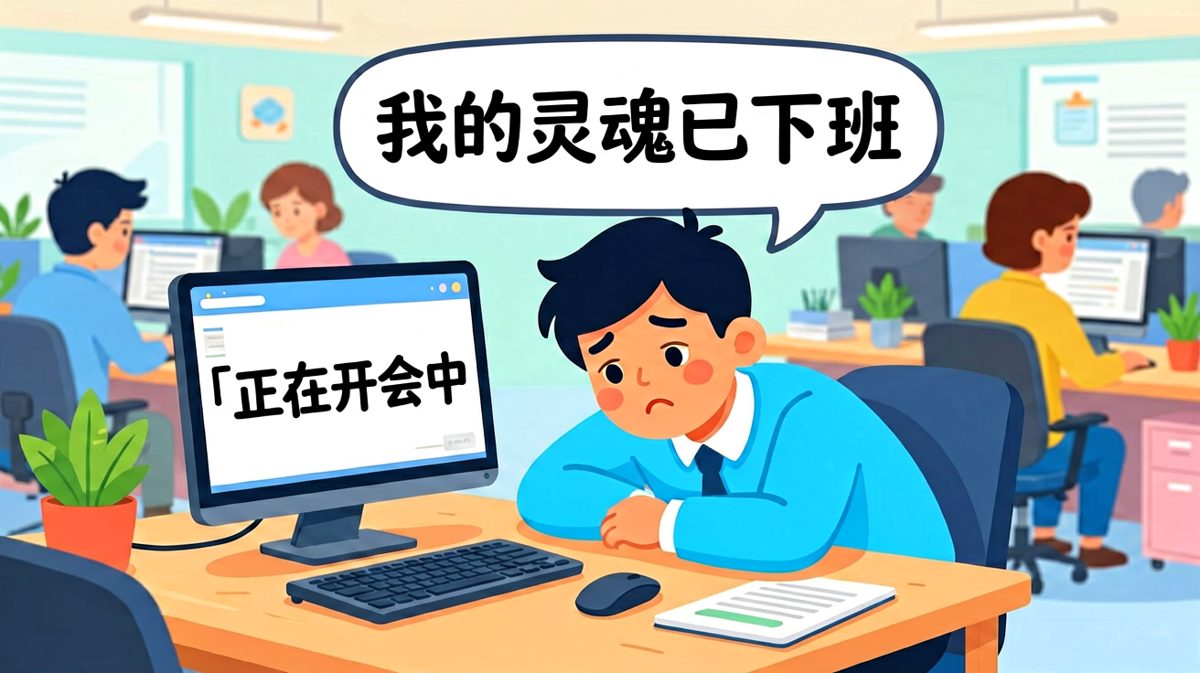 肉身开会，灵魂已离职