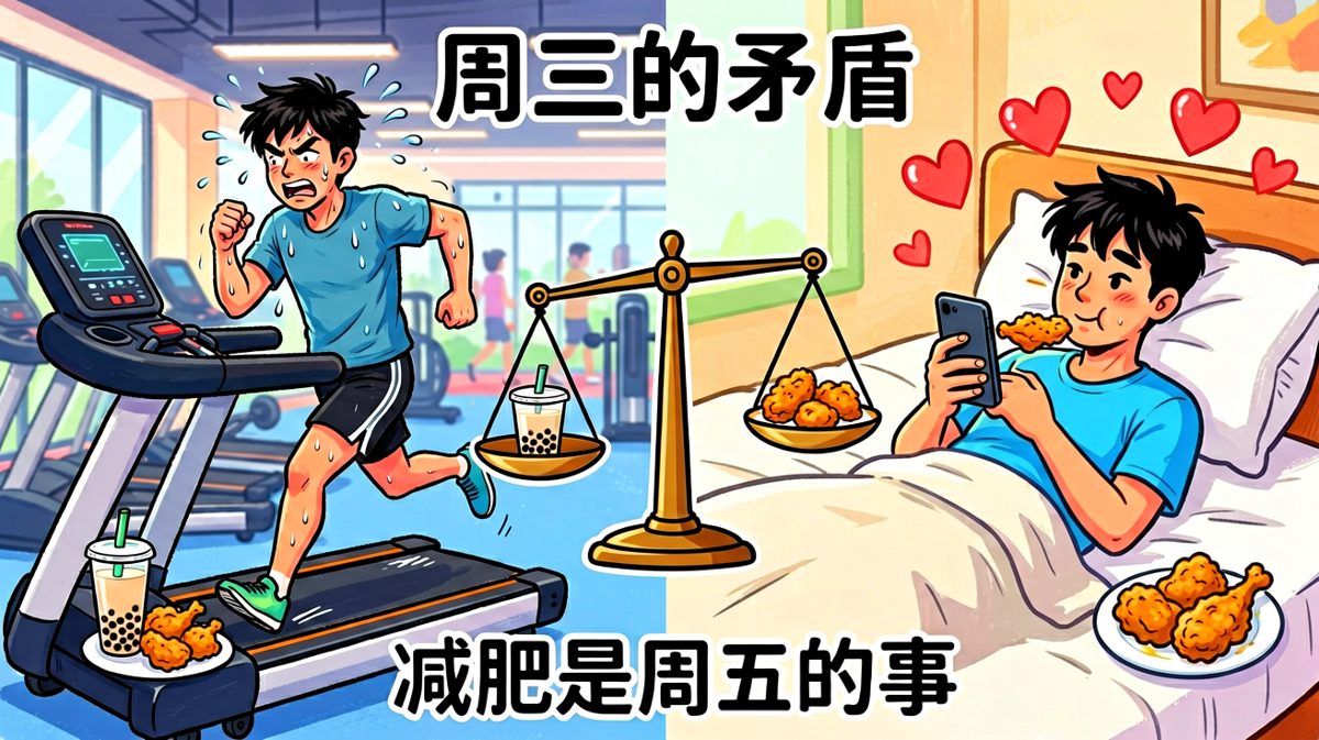 周三减肥困境：说好的自律呢？