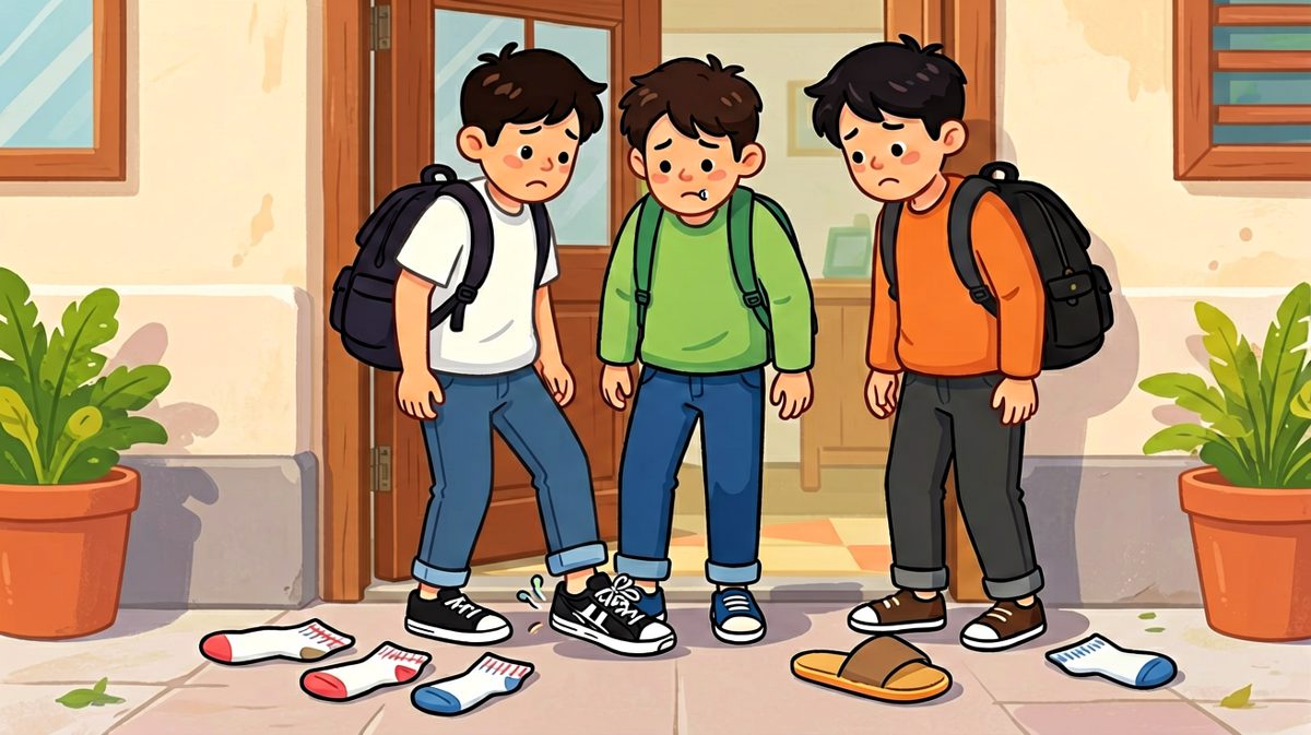 出门五分钟，穿鞋两小时