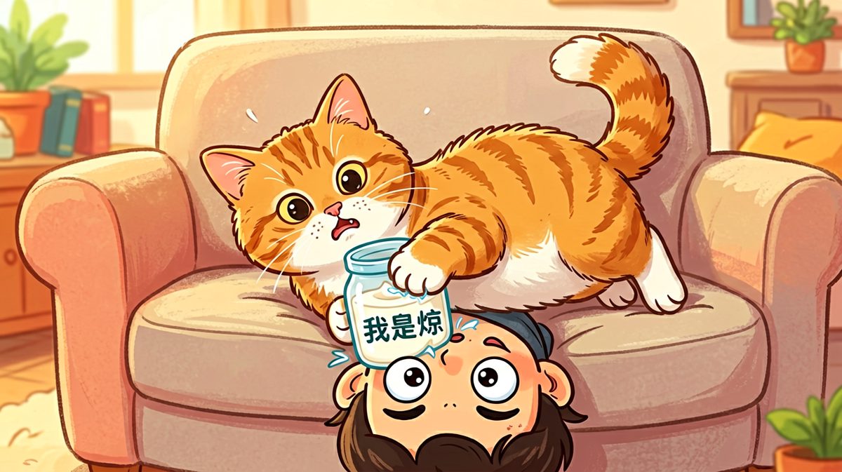猫：我的沙发，也是你的床。