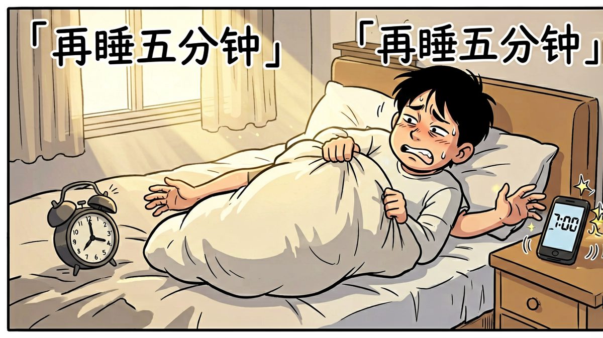 闹钟响了，但被窝封印了主人。