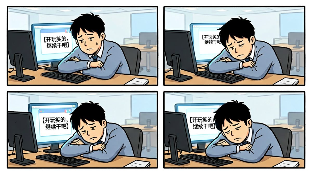又是玩笑，继续打工魂