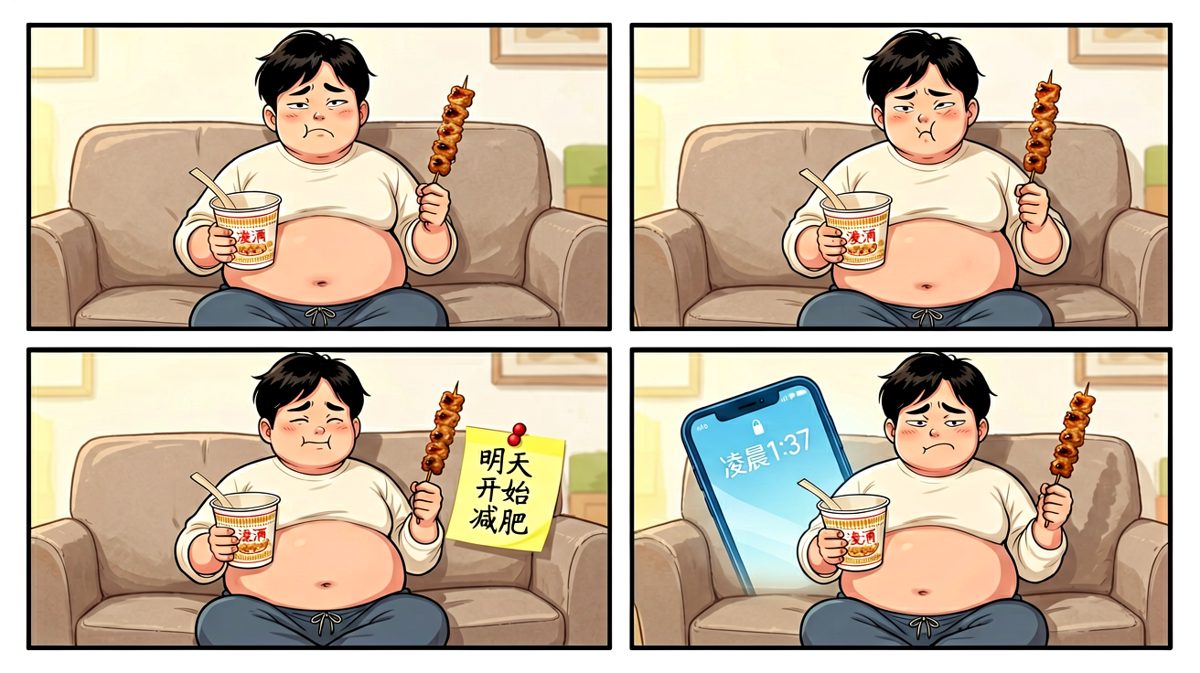 吃饱喝足再次明天再说