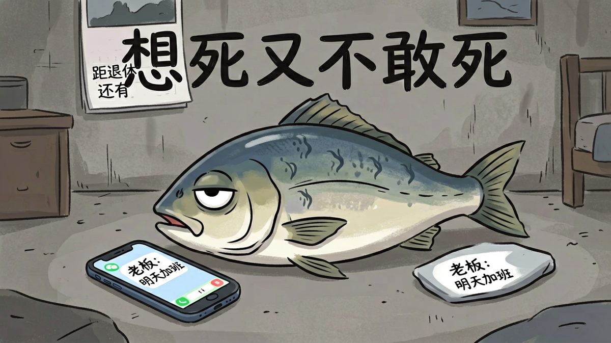 咸鱼本鱼：打工人的精神状态，懂自懂。