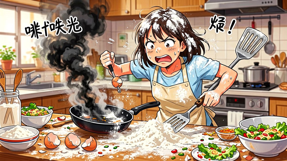 第2格：实际操作完全失控