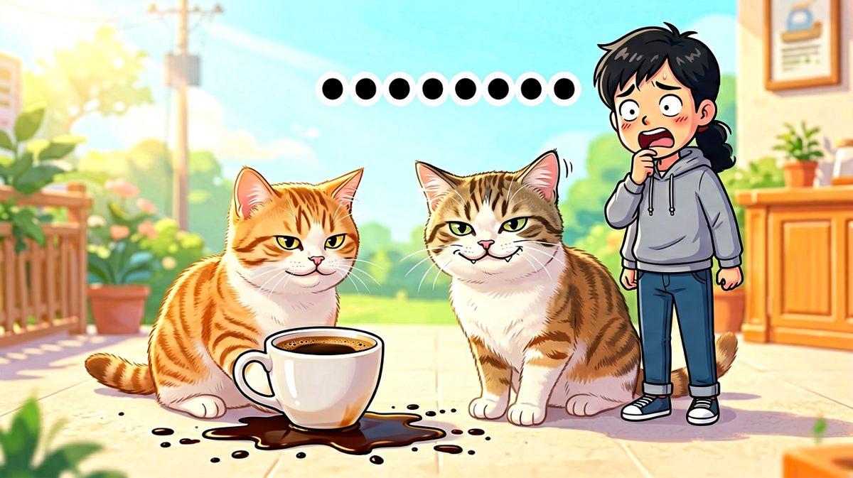 猫：这杯量不够，我不满意。