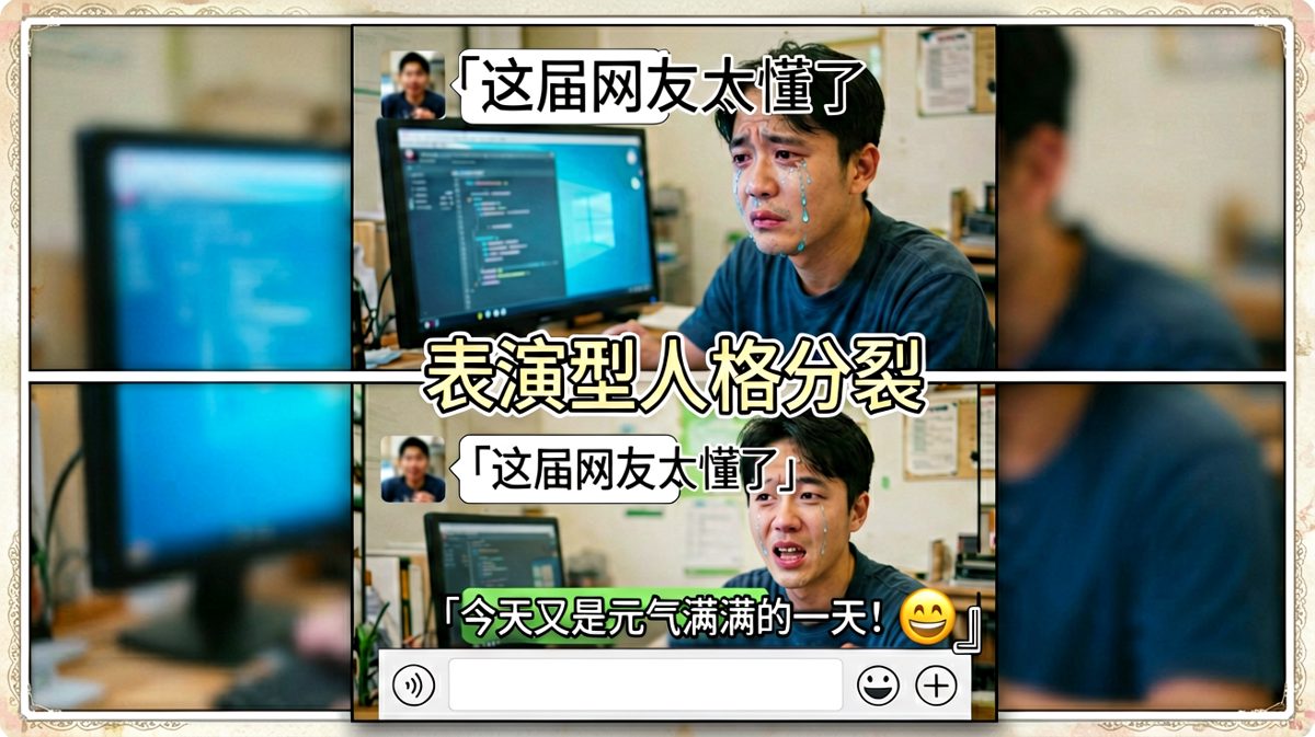 朋友圈里的我 vs 现实中的我，差距大概有八个时区