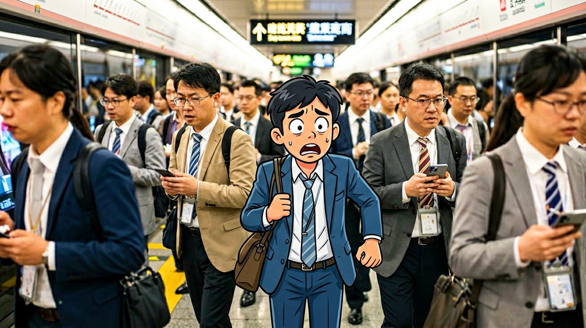 挤地铁上班ing