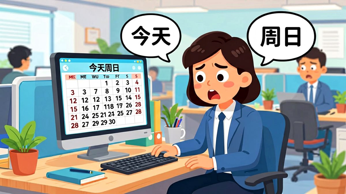 结果今天是周日