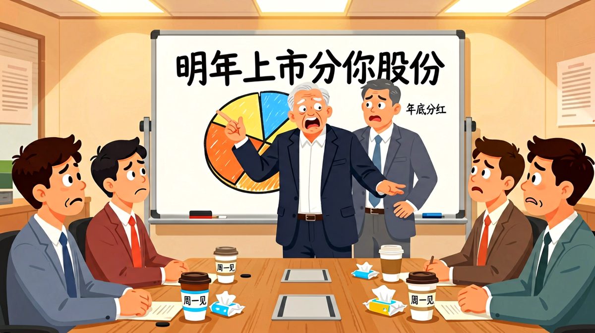 老板画饼，员工吃灰，年底分红永远是'饼'中画饼