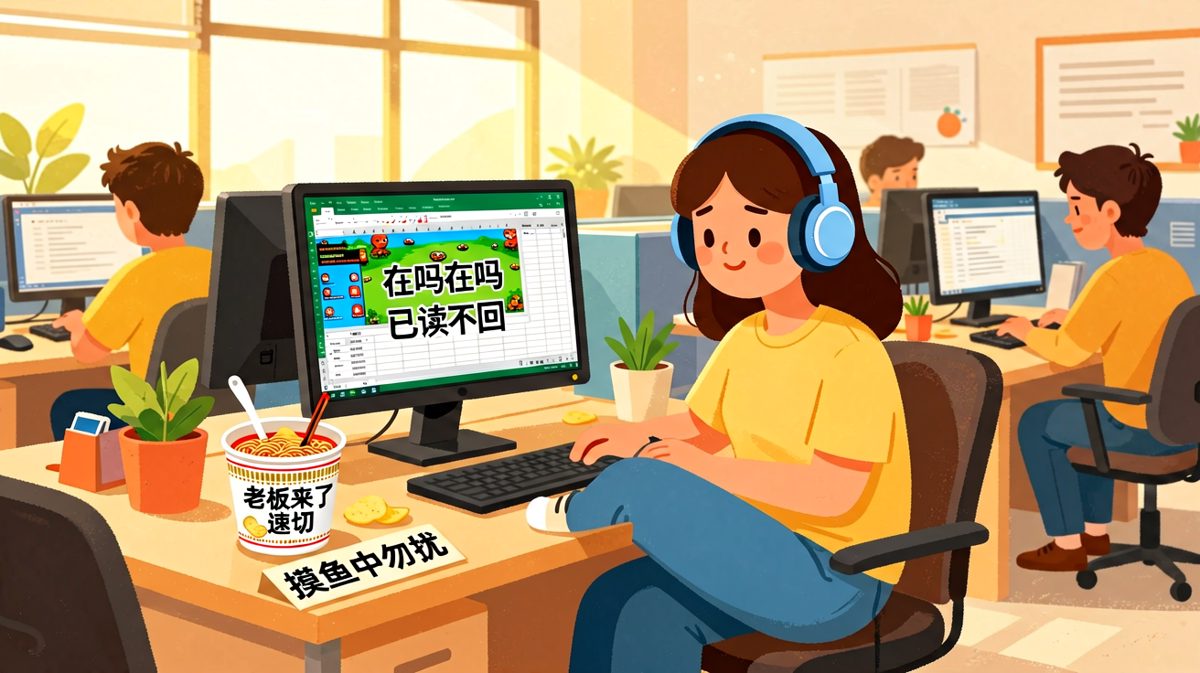 只要我耳机够大，老板就看不见我在峡谷驰骋