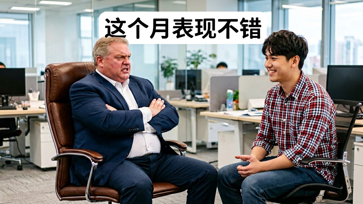 老板表扬员工，但员工其实是老板的亲爹