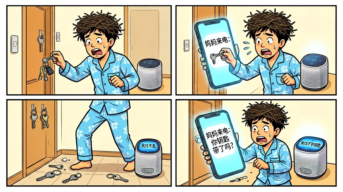 出门前才发现钥匙没带