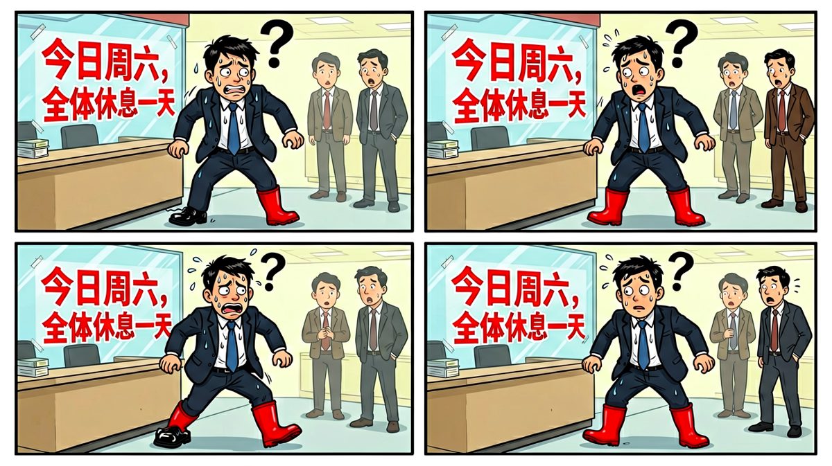 到了公司才发现今天是周六