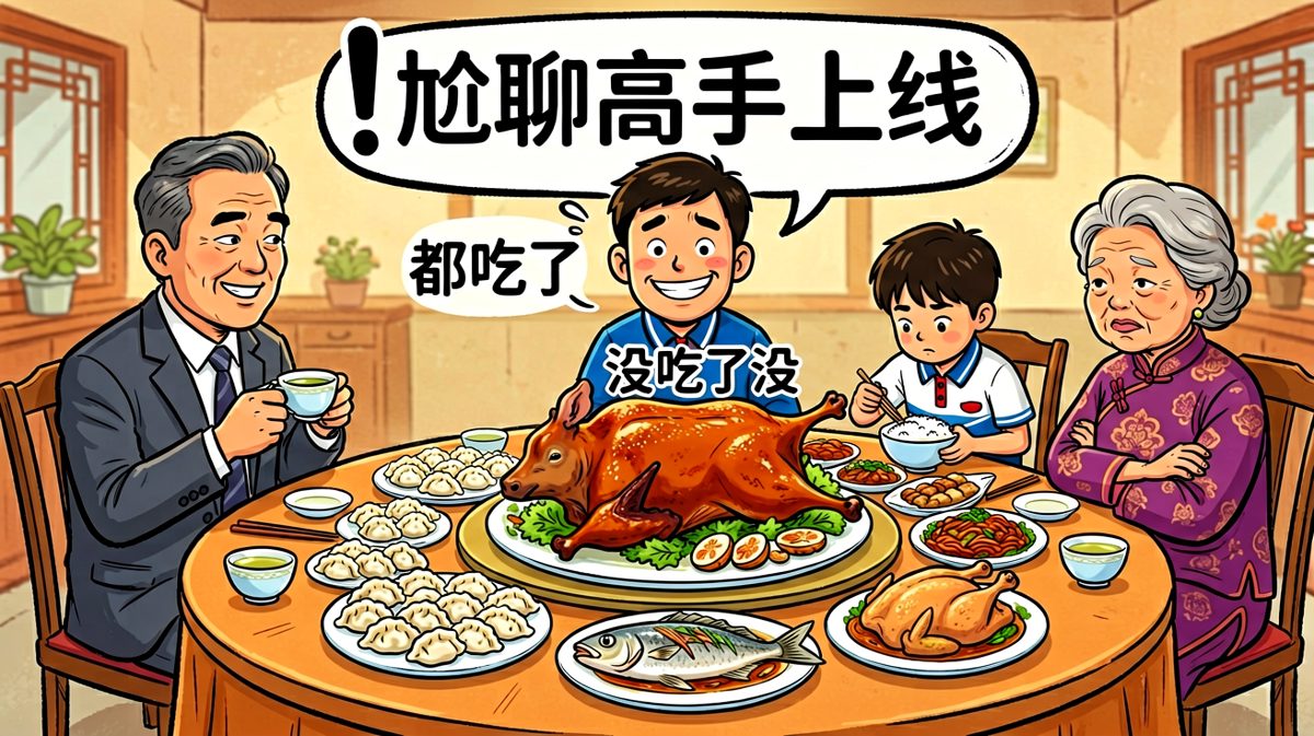 过年聚餐第一关：先过尬聊这一关