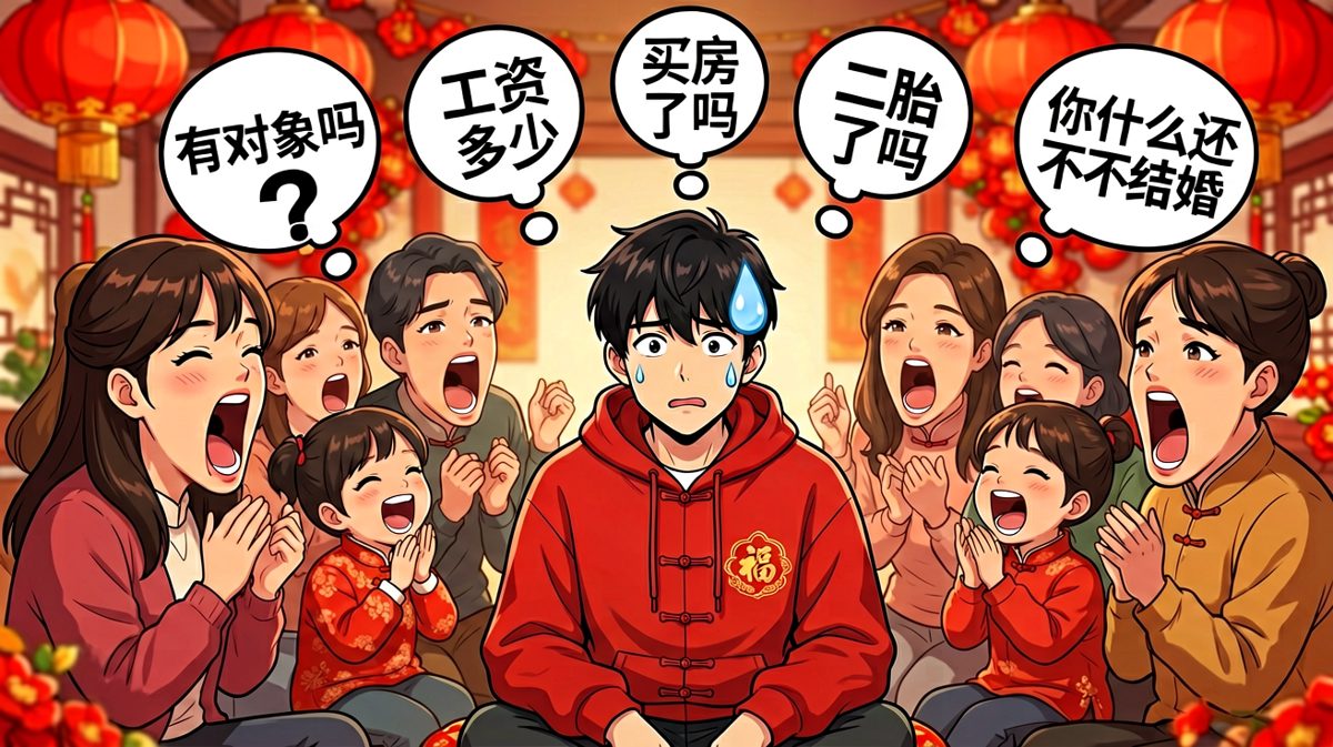 七大姑八大姨的灵魂拷问，一年一度如期而至