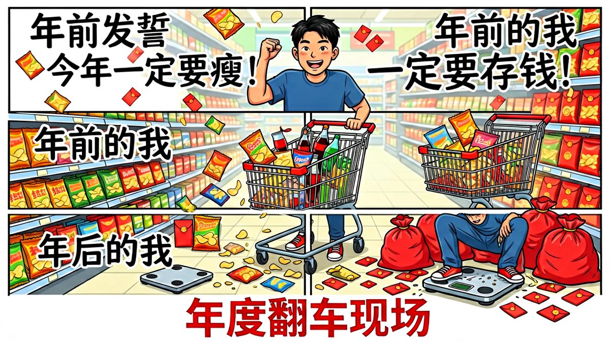 新年flag立得越高，倒得越快