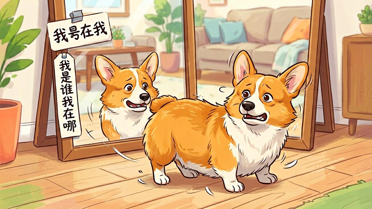 狗狗追尾巴追到怀疑人生的名场面