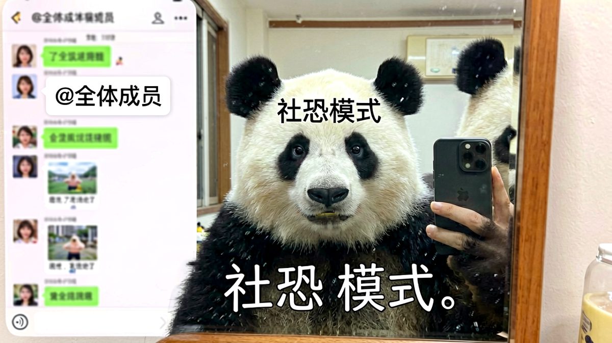 看到@全体成员的那一刻，我的社恐值直接爆表。