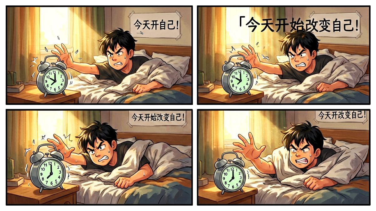 闹钟一响，我宣布今天要开始自律人生！