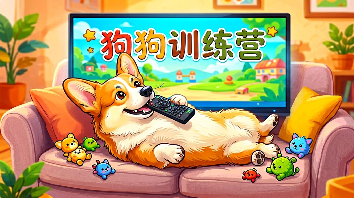 边看电视边学做狗？不，我本来就合格了！