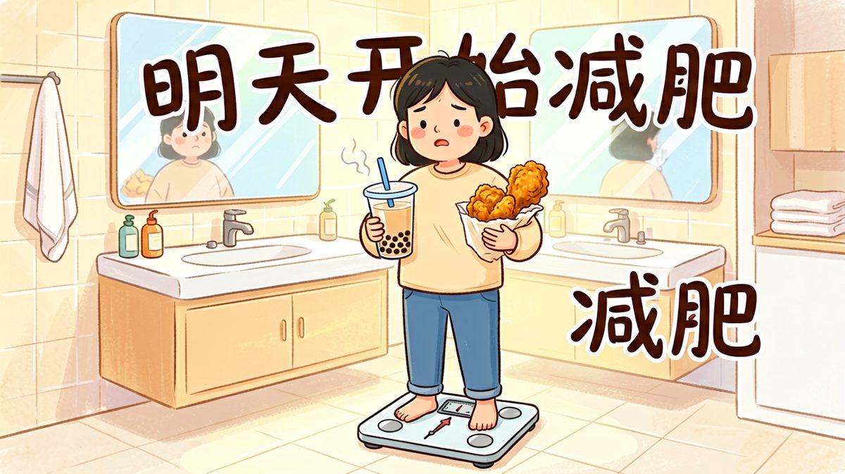 减肥的决心：吃完这顿就减（每年的计划）