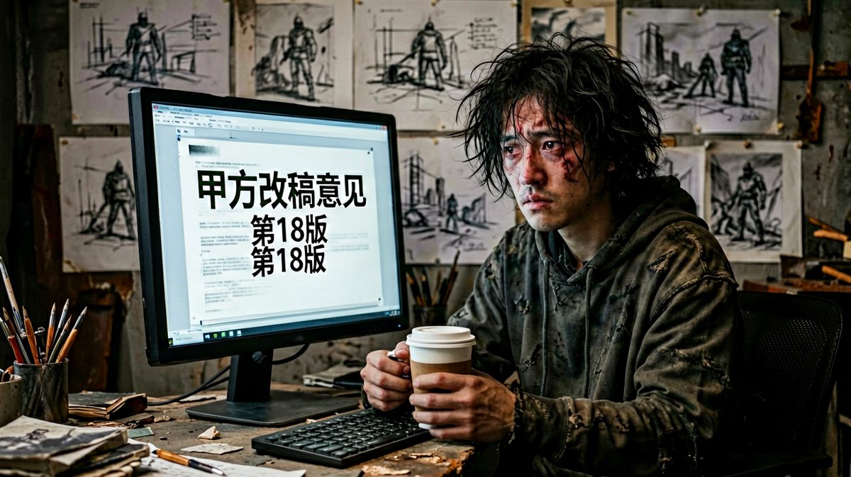 甲方说'感觉不对，再大气一点'的绝望瞬间