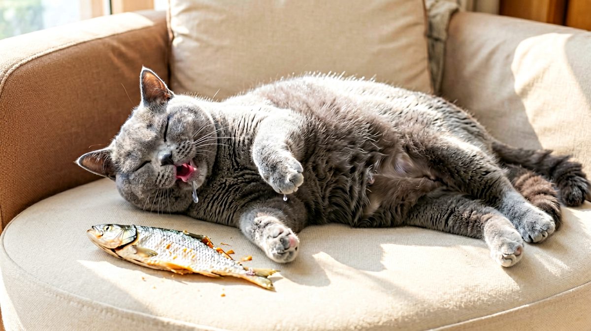 猫：今天的份内工作已做完——睡觉