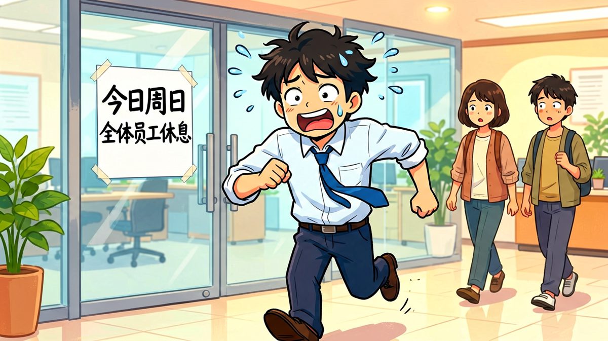 第四格：……今天是周日？