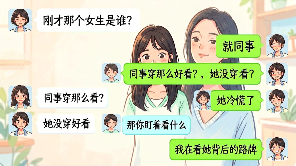 查岗现场，男生的求生欲达到巅峰