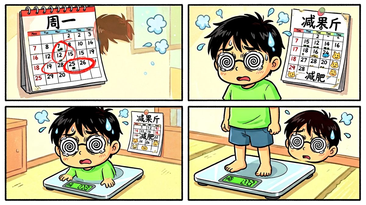减肥第一天结束，体重反而涨了