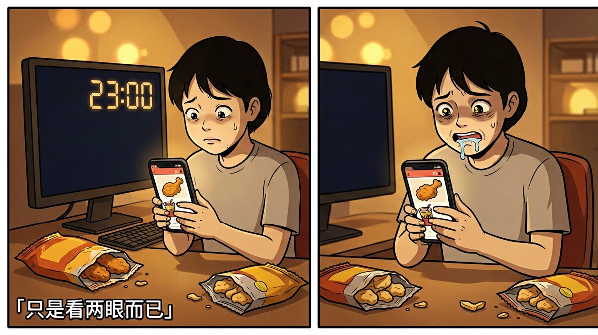 深夜外卖的诱惑无法抵挡