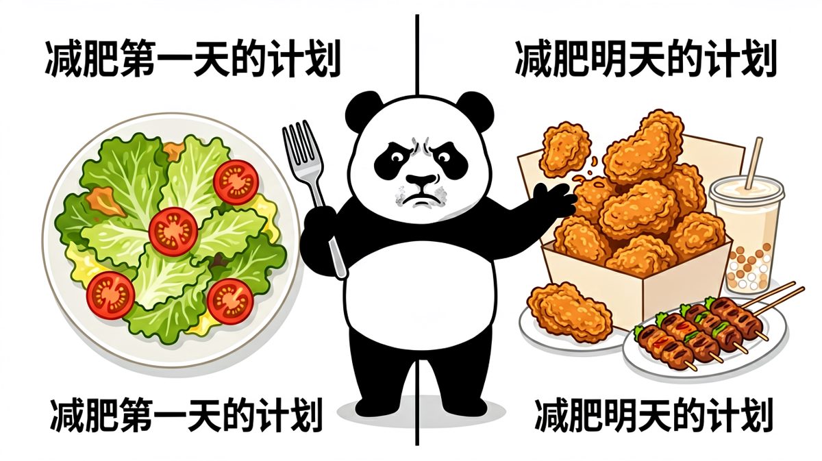 减肥这种事，从来都是明天再说。