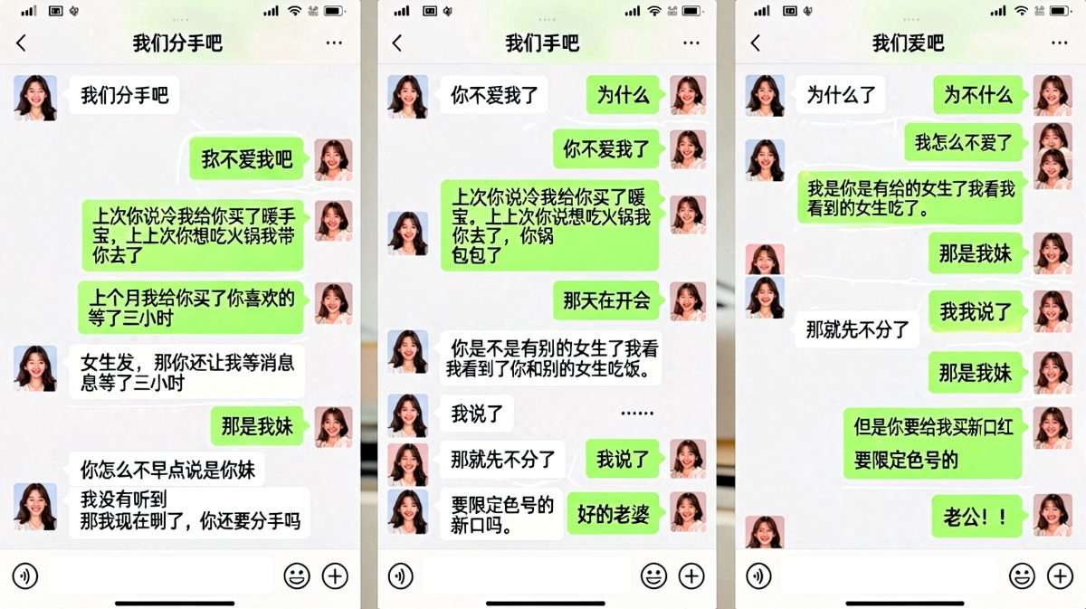 三分钟分手又复合：口红是最终和解协议