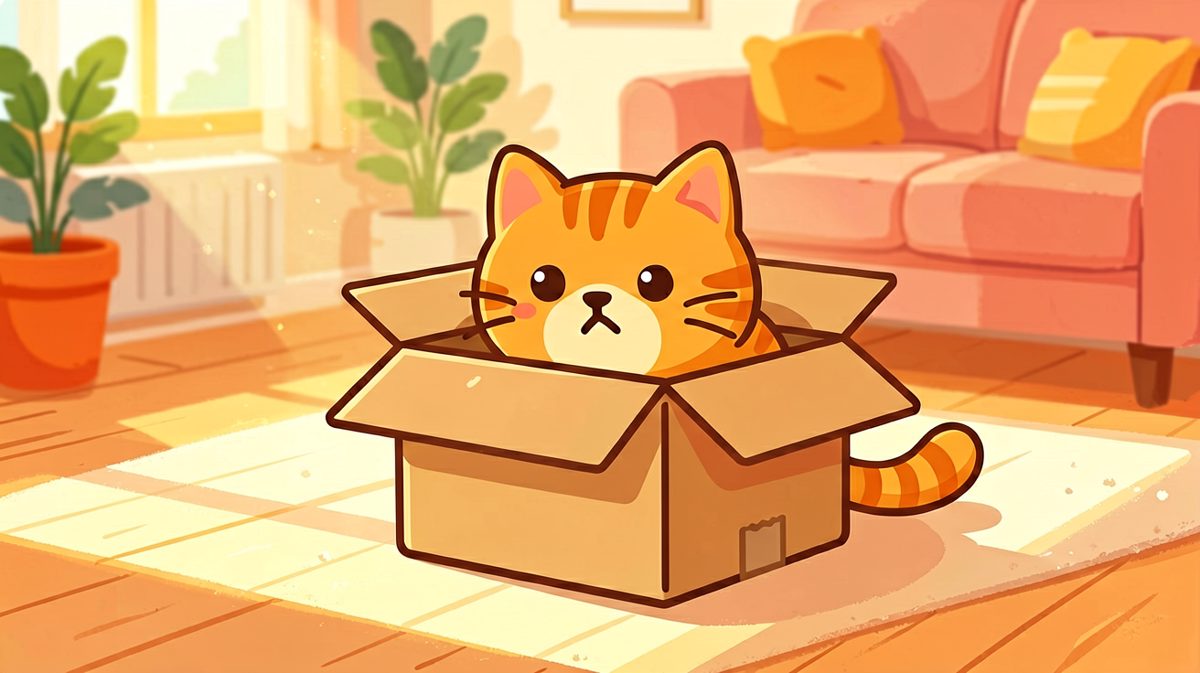 猫：只要我足够努力，盒子就会变小。