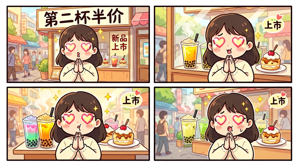 奶茶的诱惑，谁能抗拒？