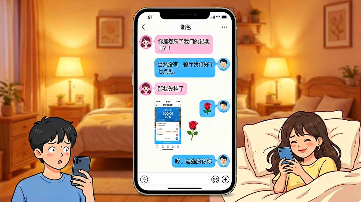 纪念日差点踩雷，幸好有后手