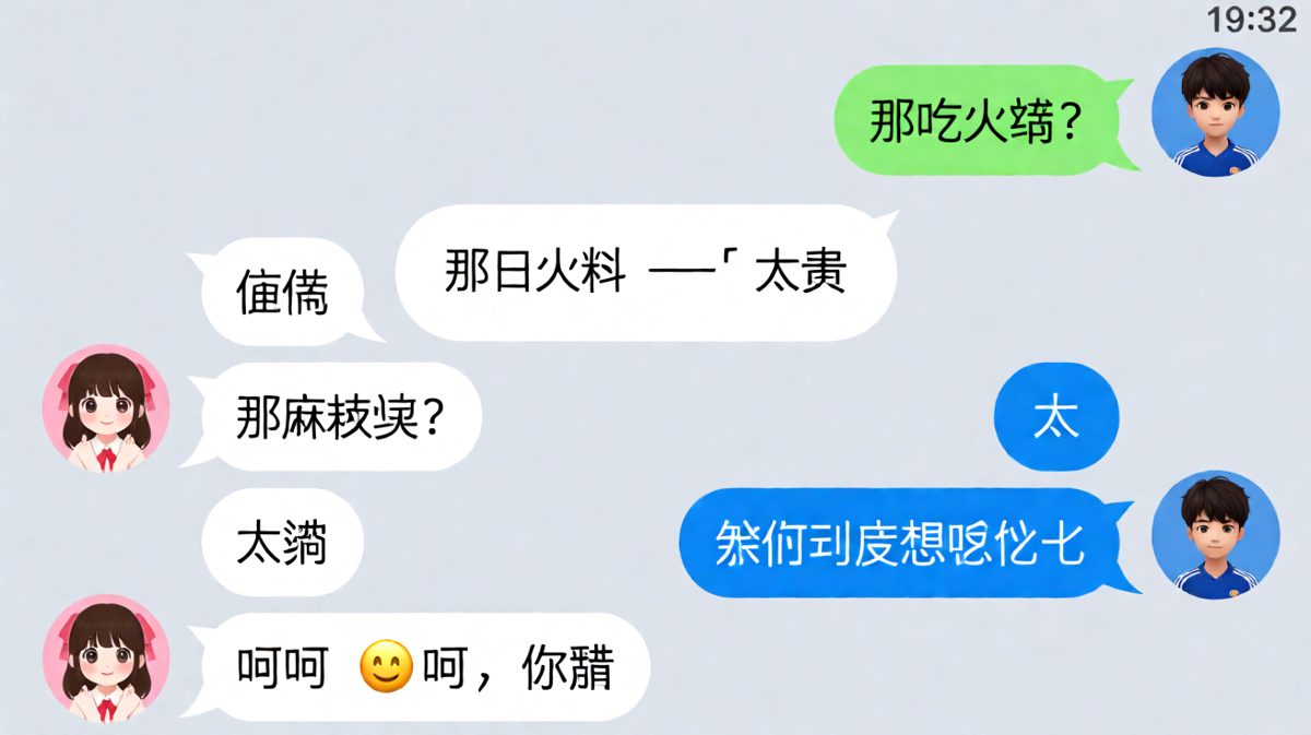 女生说随便，男生猜了三次全错，最后被一句话终结比赛