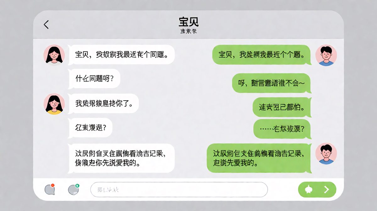 '我越来越喜欢你了——喜欢到想盗用你的聊天记录。'