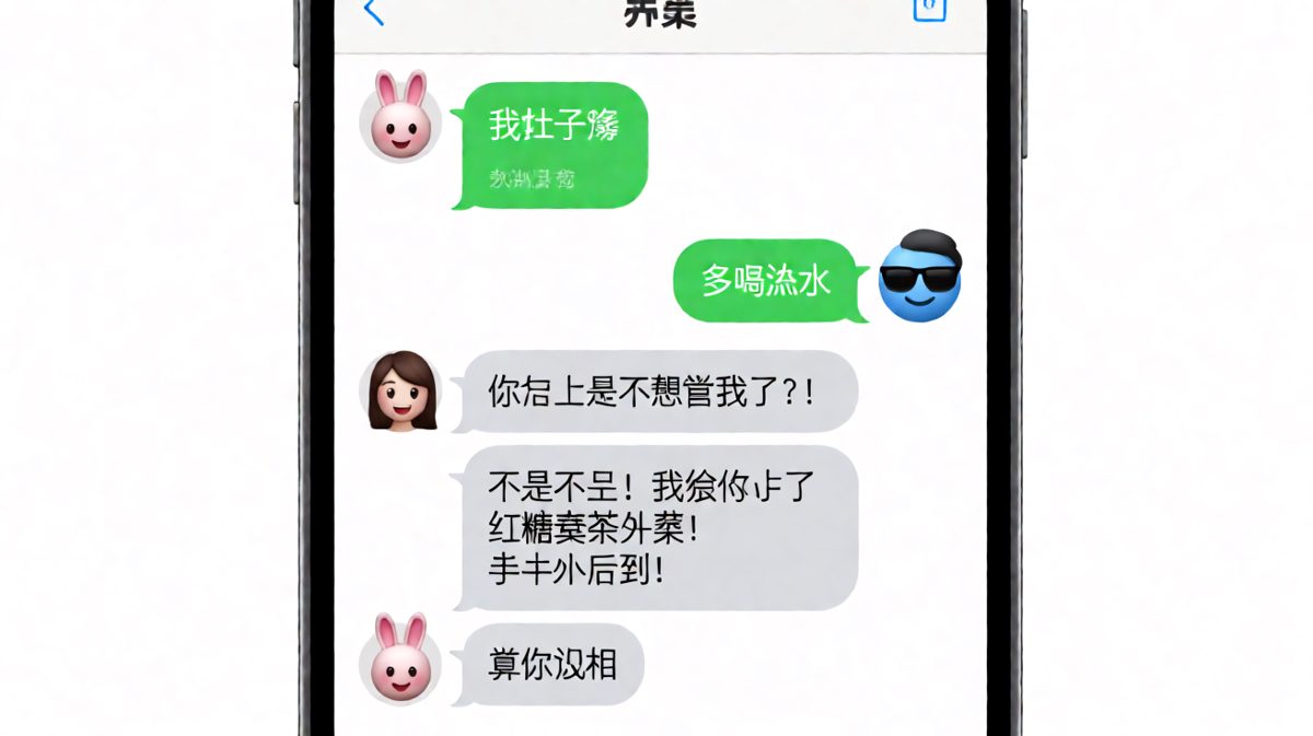 女生装肚子疼试探，男生差点送命题，还好最后补了一脚