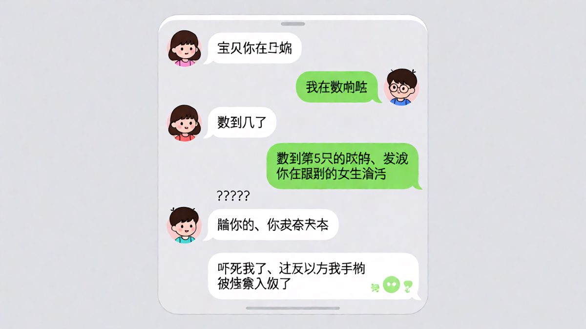 女生脑补了一场出轨大戏，男生以为手机被黑了