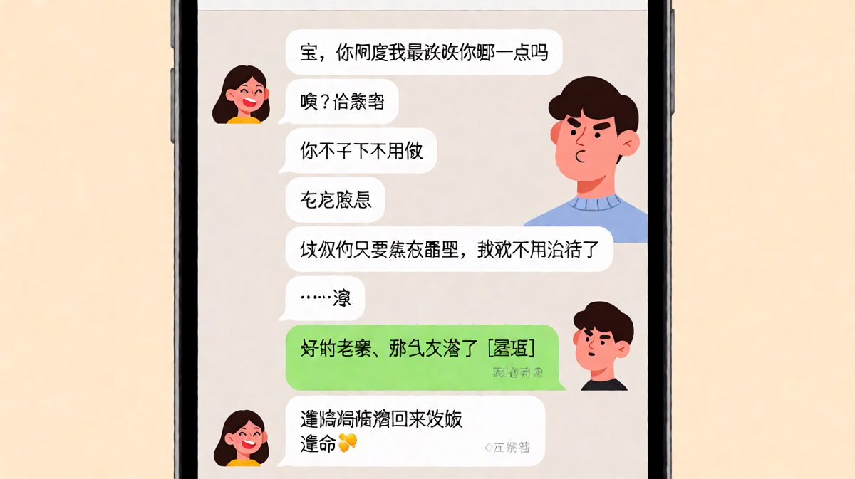 直男式土味情话，最后全靠滚回来吃饭救场