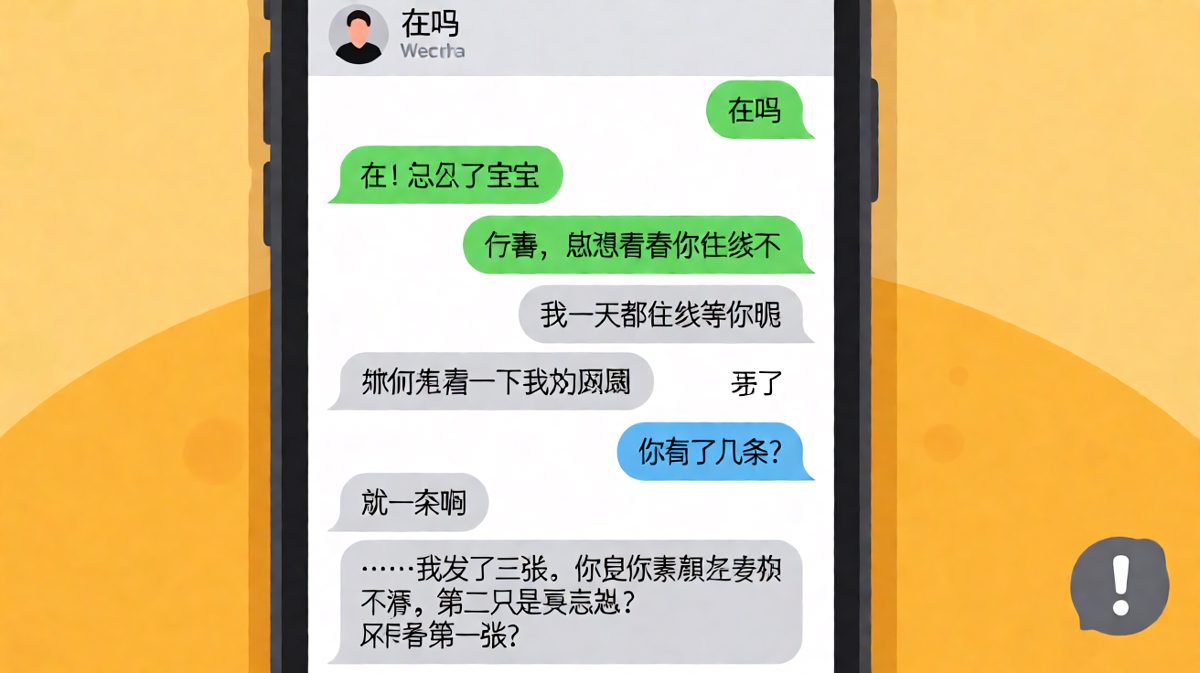 直男三连暴击：素颜、风景、'就一条'。