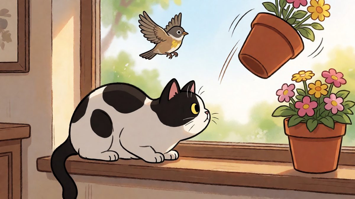 猫：……好像闯祸了。