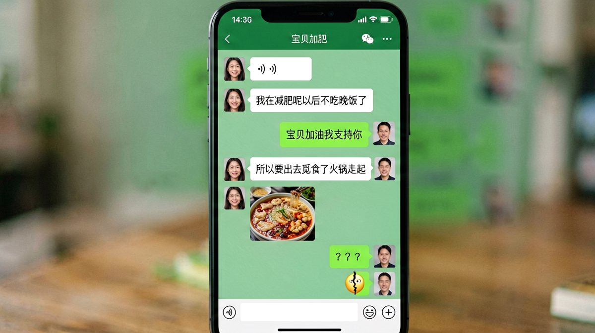 减肥是假，火锅是真，男生的支持打了三个响亮的巴掌