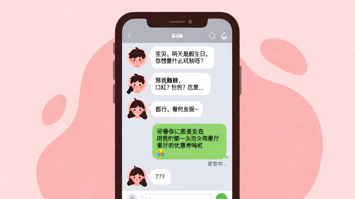 生日礼物变'coupon审计'，直男的浪漫总是出人意表