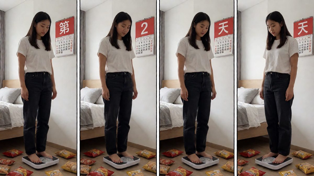 不但没瘦，反而重了两斤