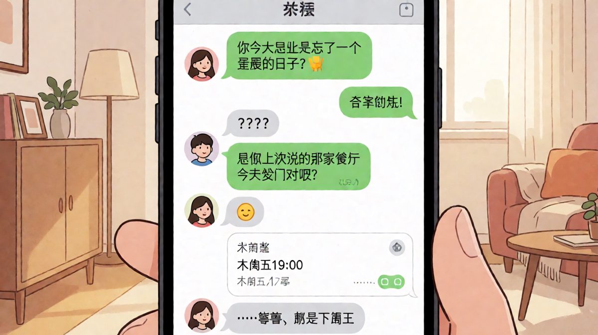 自以为机智躲过纪念日危机，结果越描越黑