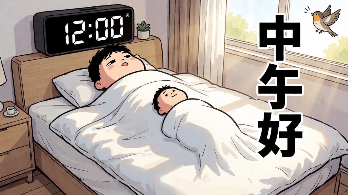 闹钟：响了一次、两次……算了，不响了吧